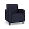 Lesro Siena Lounge Reception Guest Chair w/ Front Casters, 27 in W 29.5 in L 32.5 in H SN1101 - alternate 1